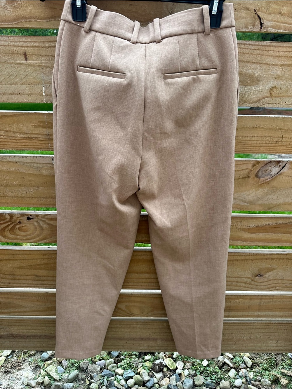 Babaton Men's Pleated Chinos in Light Tan - Picture 4 of 5
